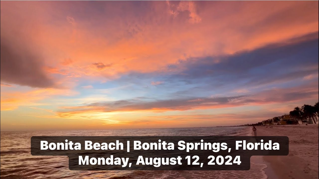 The Intense Afterglow of Sunset at Bonita Beach | Bonita Springs, Florida | August 12, 2024