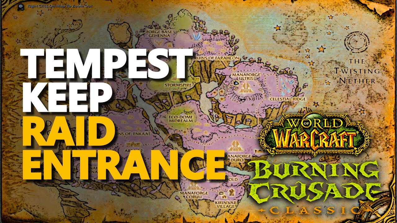 Tempest Keep Raid Entrance Location WoW TBC