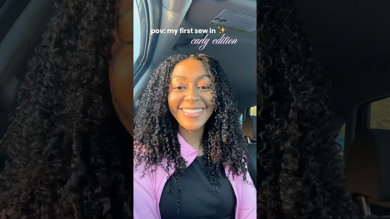 I got my first sew in! curly style 💓