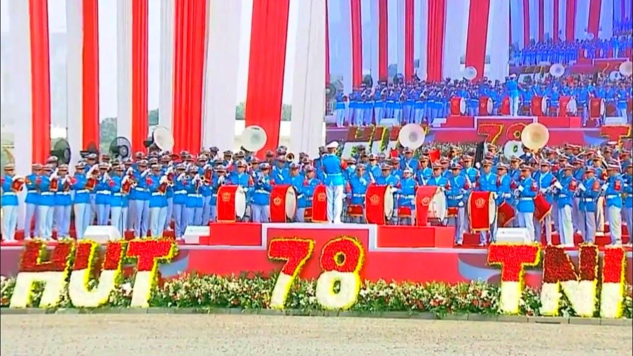 Mars Genderang Kemenangan Upacara Peringatan HUT Ke-78 Tentara Nasional Indonesia 2023