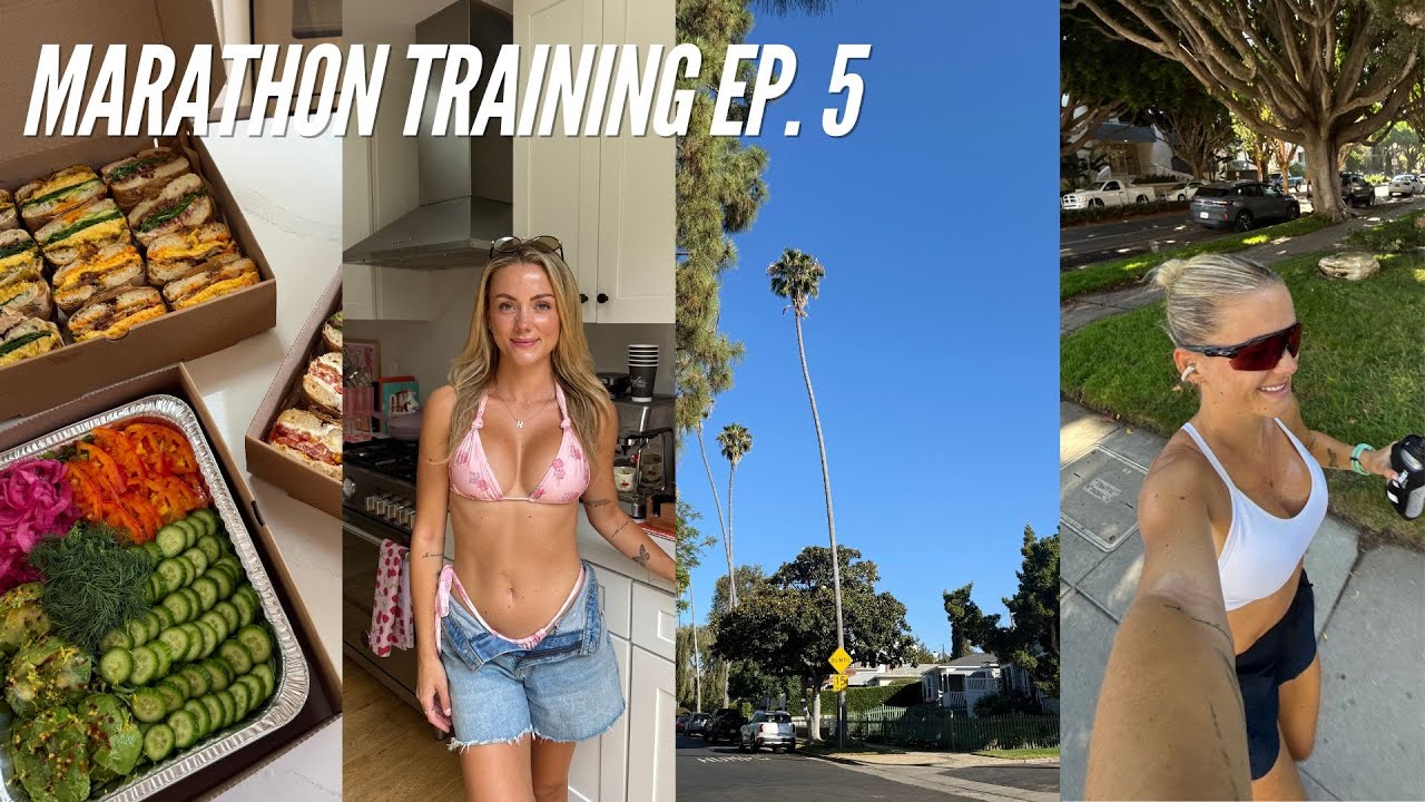 CHICAGO MARATHON TRAINING WK 9 | a 50km run week, training on my cycle, hosting a girls day!