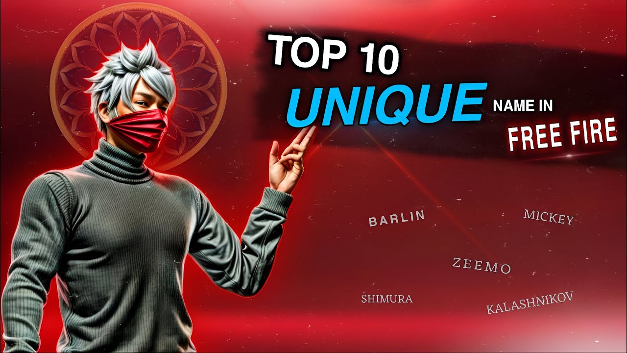 Top 20 Unique Nicknames For FREE FIRE || New Year Special 2025 || 