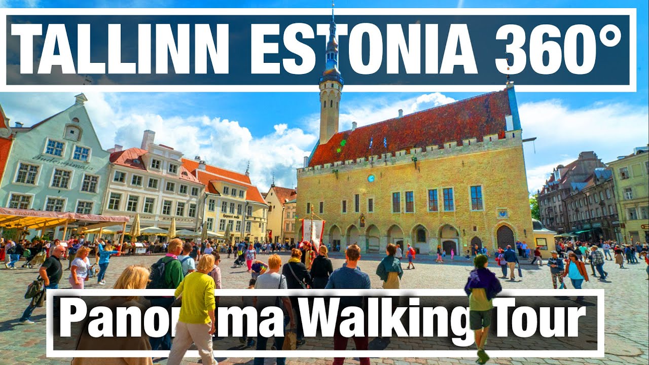 City Walks 360 - Tallinn Estonia Old Town Walking Tour in VR 5K