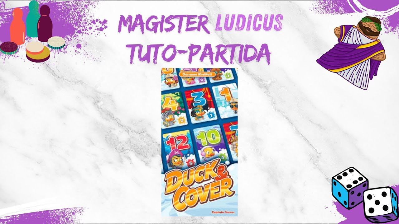 Tuto-partida a DUCK & COVER: 🦆  ¡Cúbrete o salpica! 💦 Cómo jugar a la novedad de Captain Games