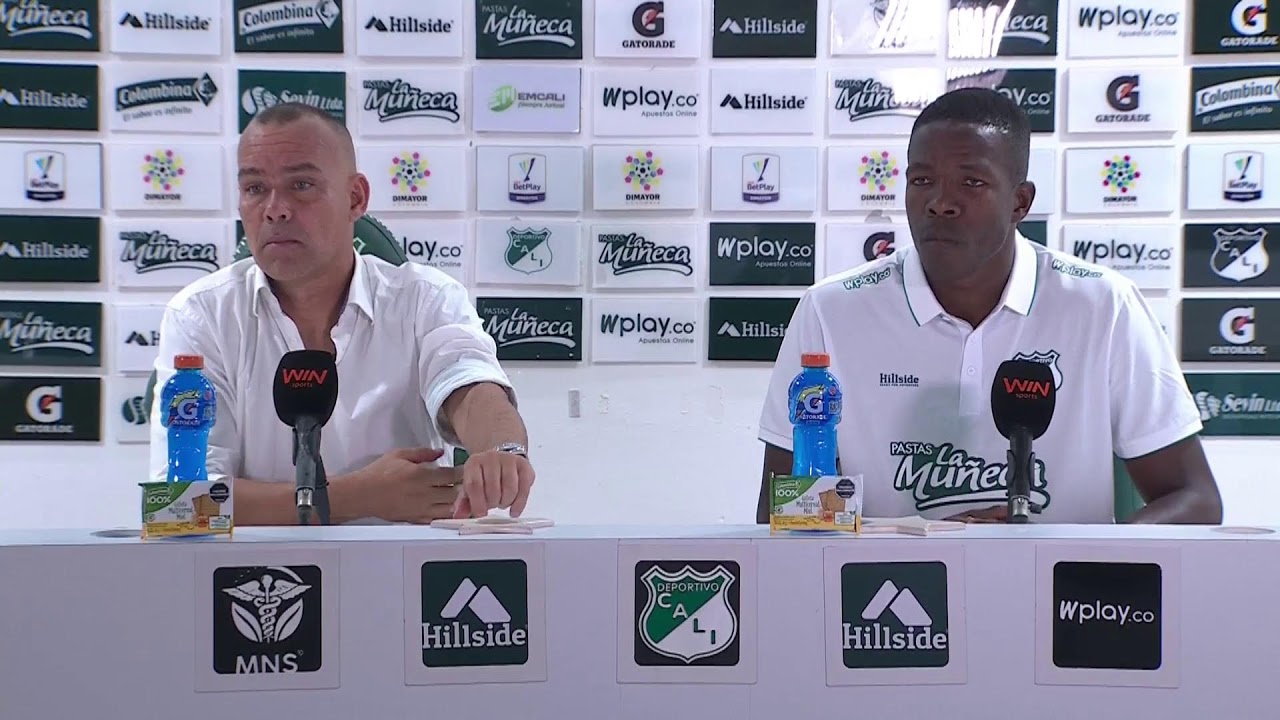 Rueda de prensa de Cali tras su partido con Santa Fe