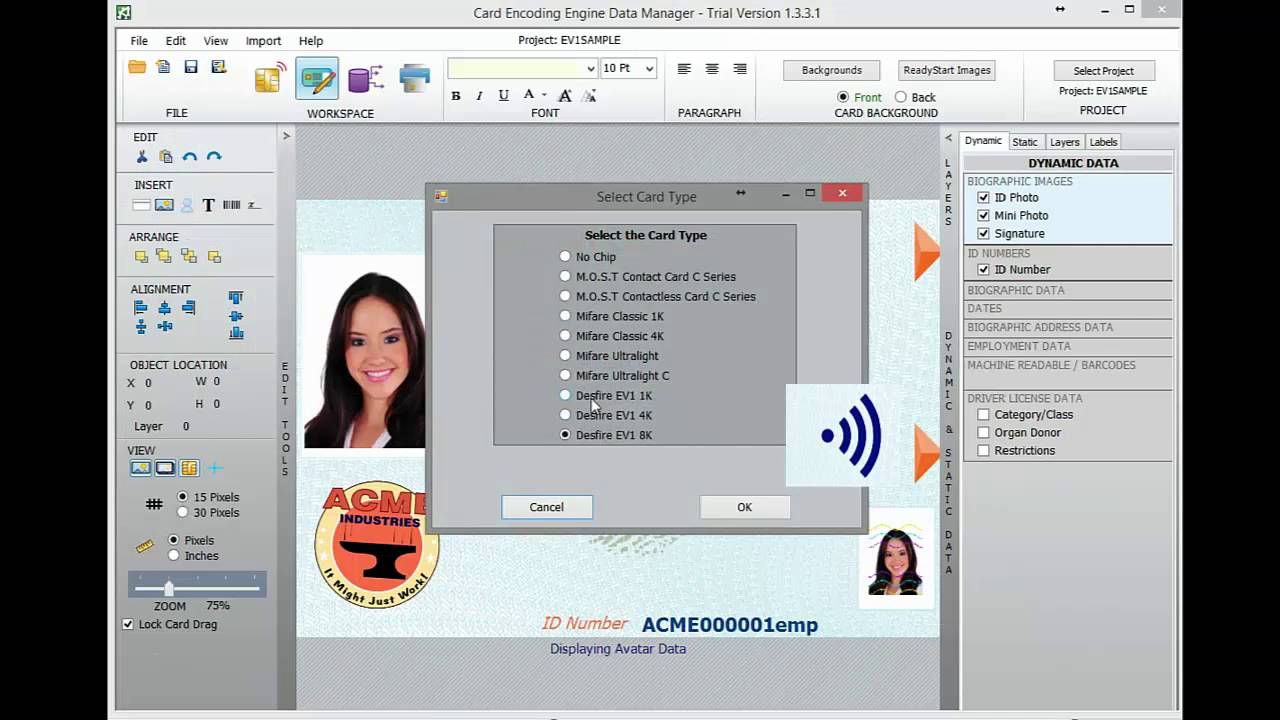 MIFARE DESFire EV1 / EV2  Smart Card Configuration and Encoding