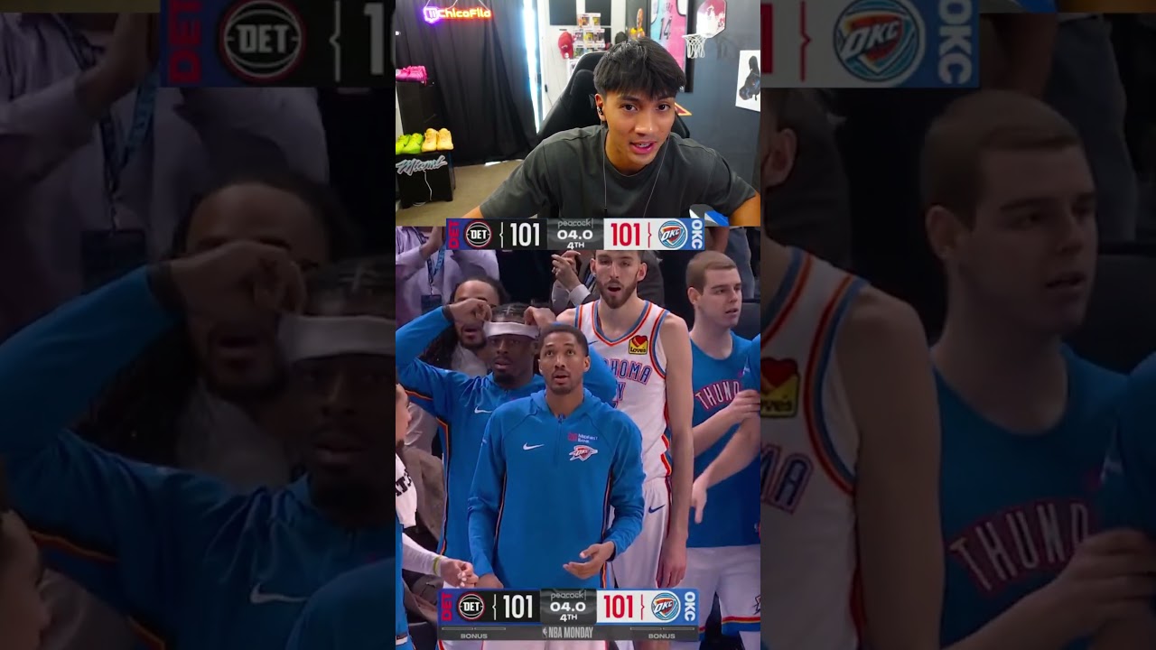 SGA TAKES OVER CRAZY ENDING IN OKC VS PISTONS 🤯🔥#nba #ytshorts #okc #thunder