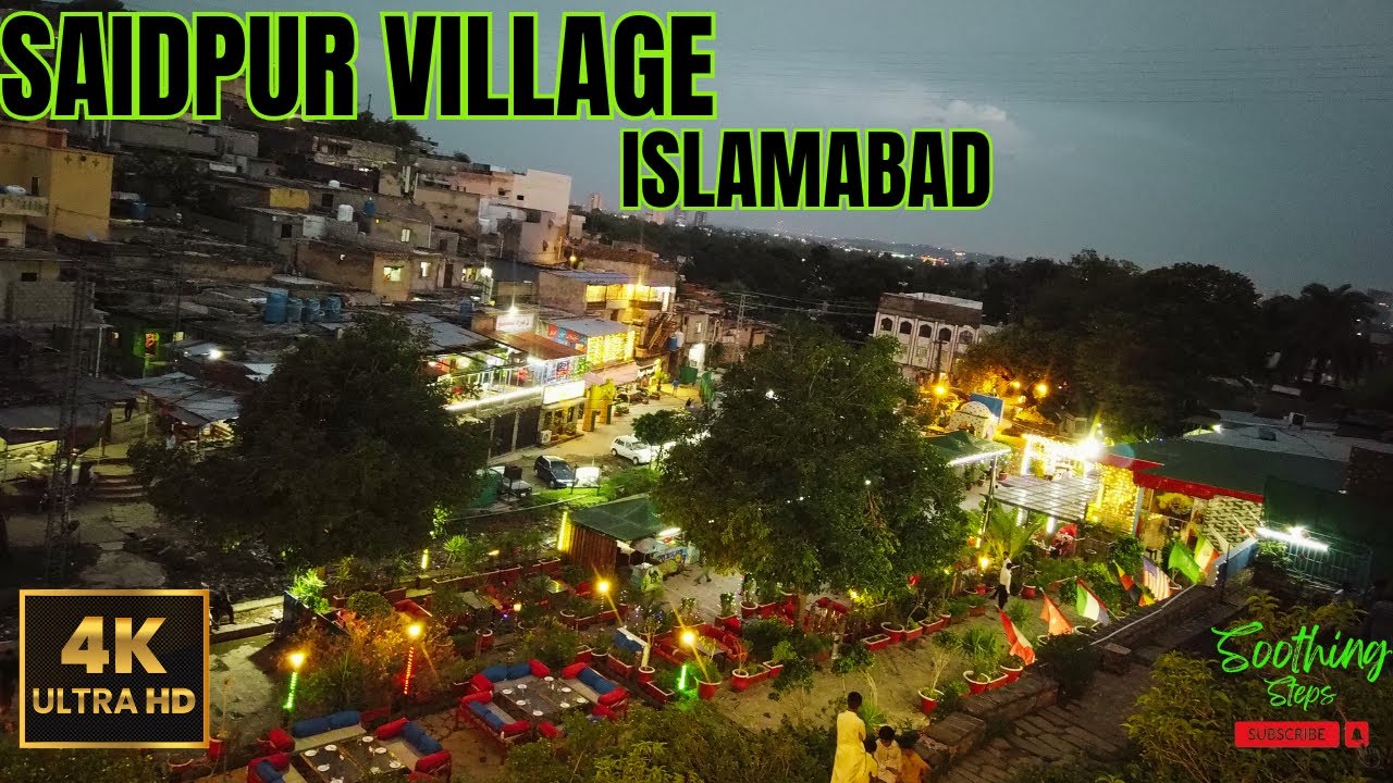 🇵🇰 500 YEARS old SAIDPUR VILLAGE ISLAMABAD | Walking Tour | 4k | ASMR | SoothingSteps