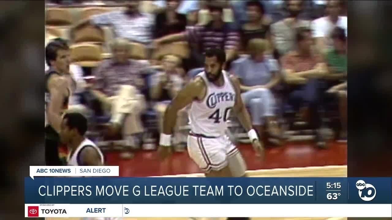 Clippers move G League team to Oceanside