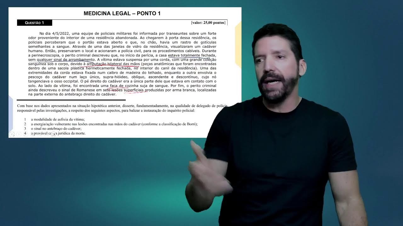 Medicina Legal - Questão Discursiva 2023