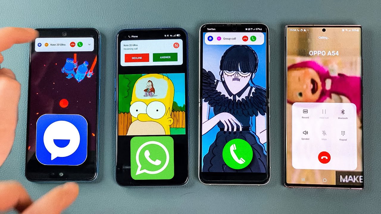 TamTam + WhatsApp + Conference Call - OPPO A54 & Xiaomi RN11 & Z Flip3 & Note 20 Ultra