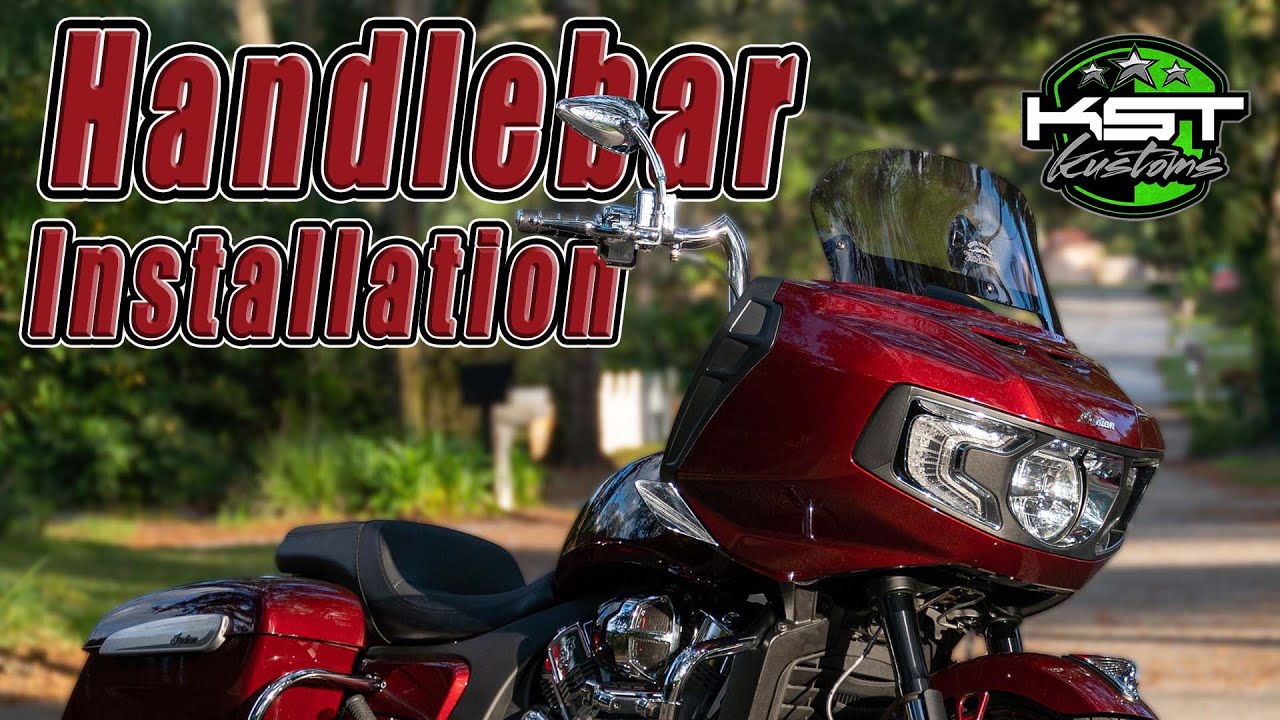 2022 Indian Challenger  Handlebar Installation - easy how-to video for Mid-rise KST Commanche bars.