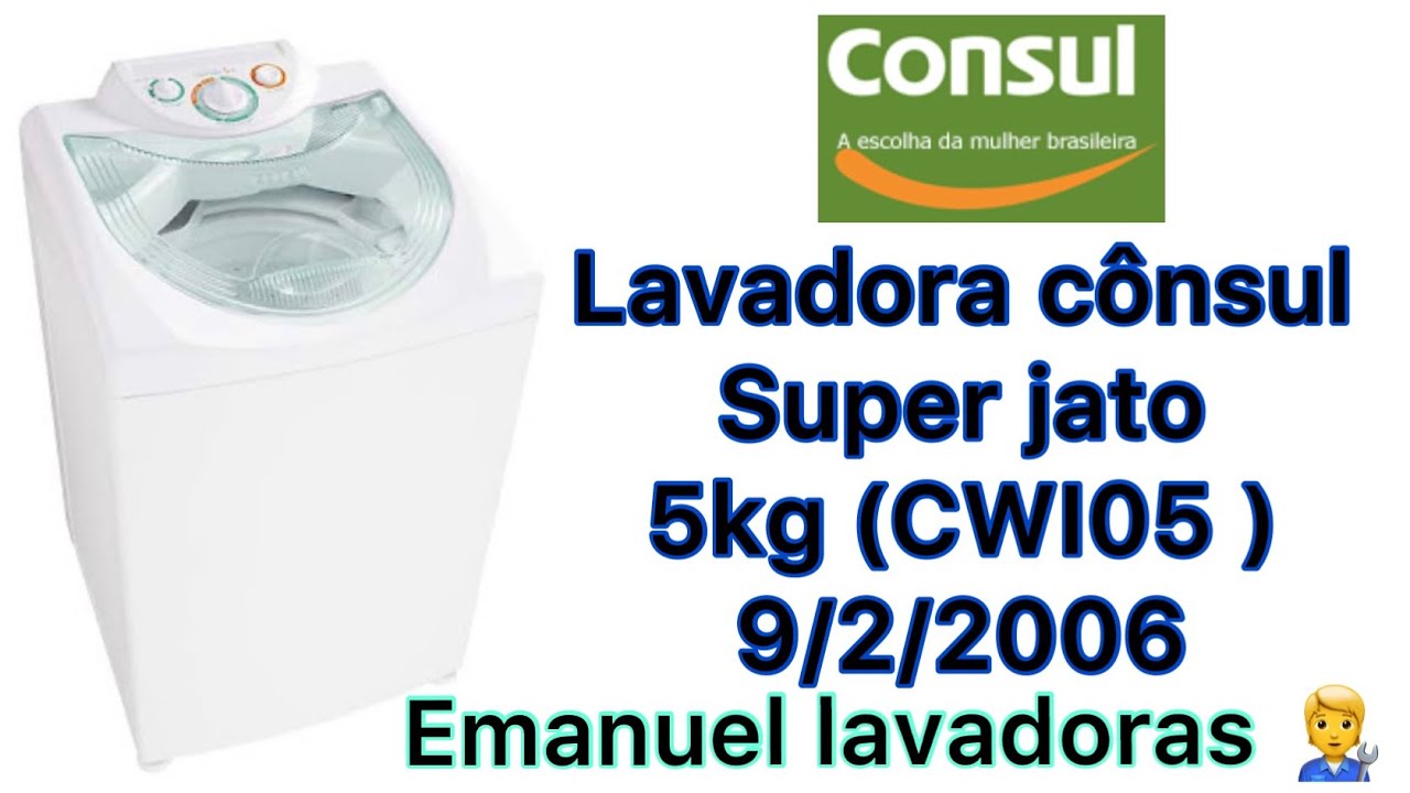 Lavadora cônsul super jato 5kg (CWI05 2006) “roupas intimas”