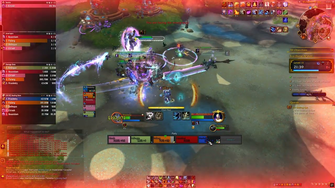 Eco-Dome Al'dani I Mythic 11- Resto Shaman POV