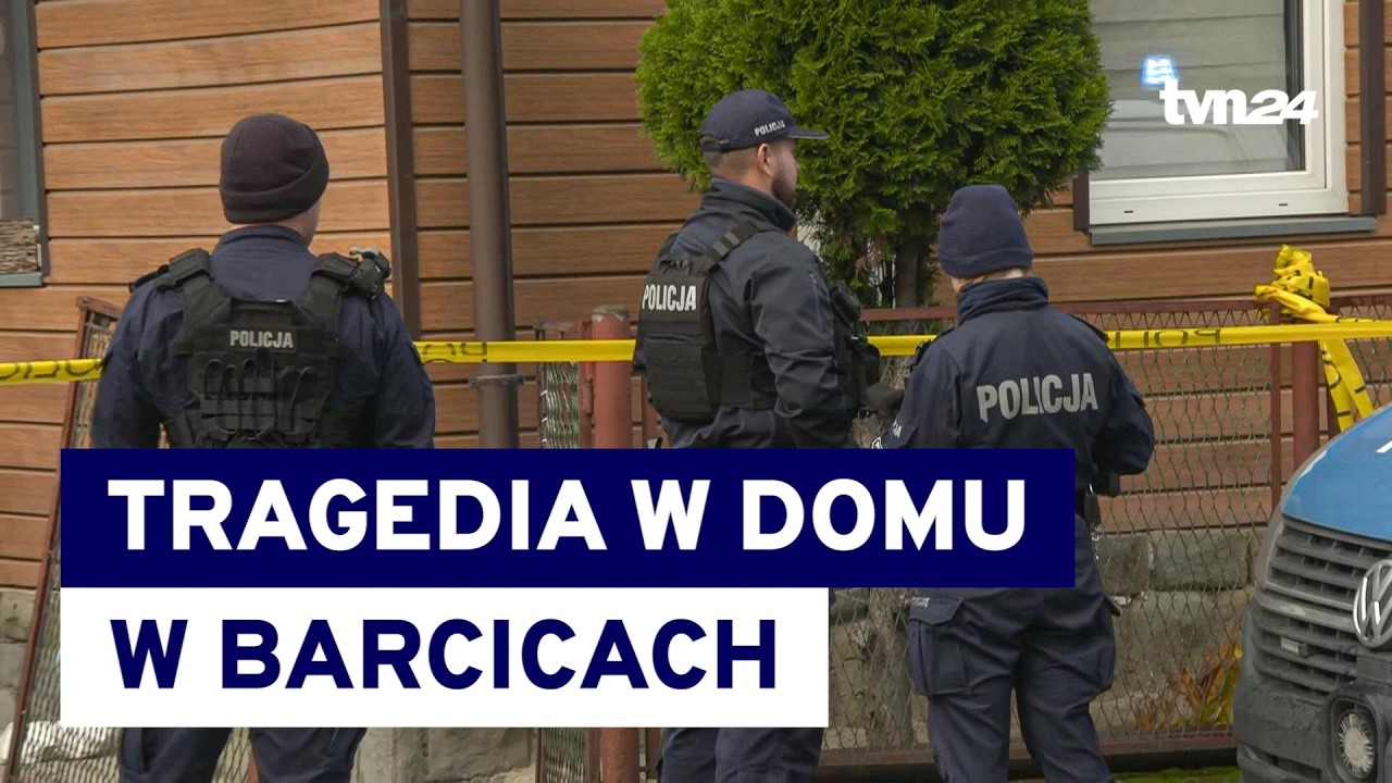 Ciała trzech os&oacute;b w Barcicach G&oacute;rnych, to rodzina. Zatrzymano 25-latka, syna jednej z ofiar