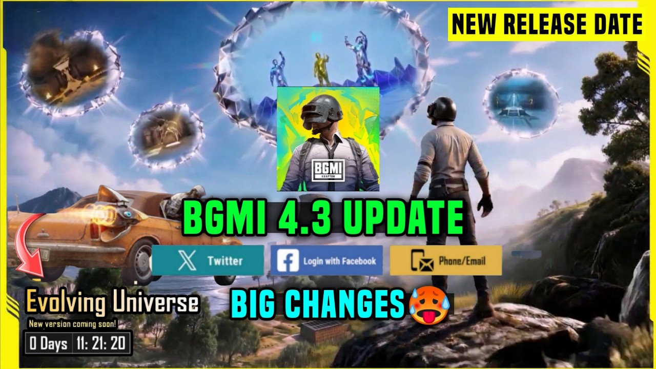 BGMI EVOLVING UNIVERSE UPDATE 🔴 BGMI ME NEW UPDATE KAB AAYEGA🔴 BGMI 4.3 UPDATE RELEASE DATE FEATURES