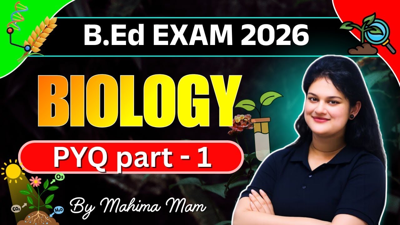 Odisha Bed 2026 | Biological Science PYQ-1 by Mahima Maam