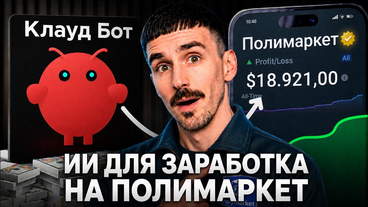 🧠КЛАУД БОТ + ПОЛИМАРКЕТ: Моя Связка Для Заработка
