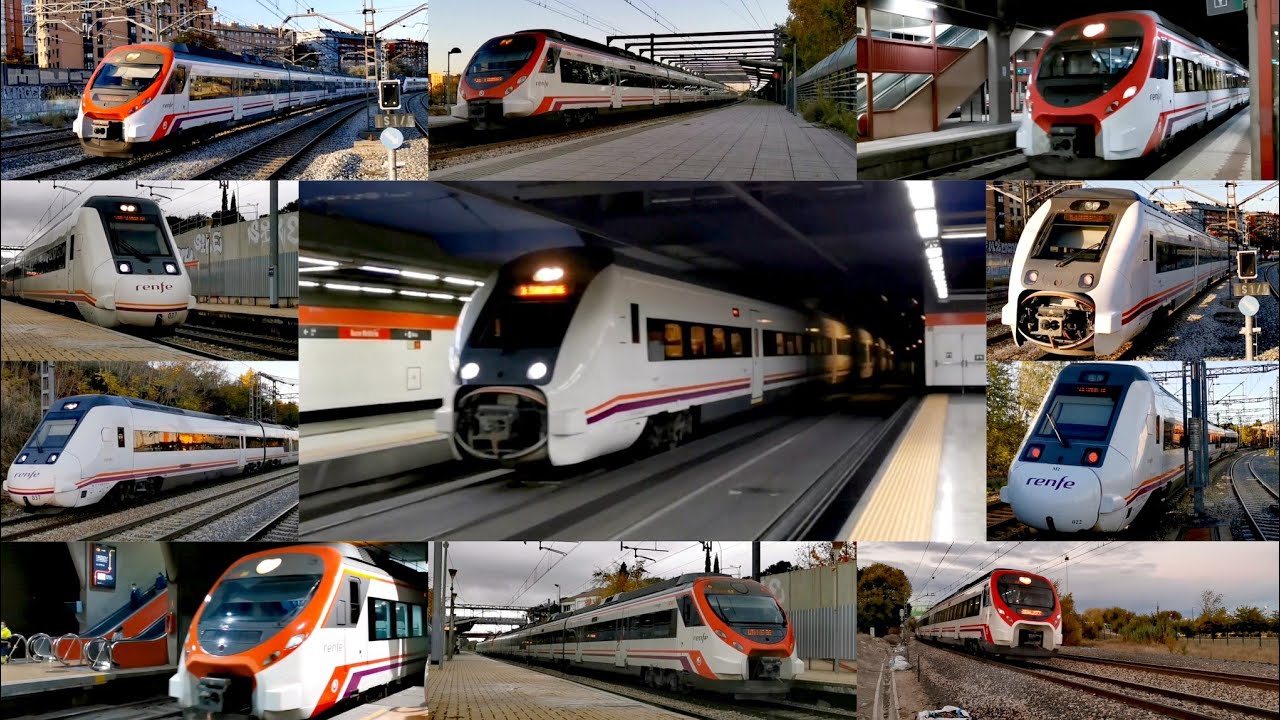 Trenes de viajeros RENFE operadora : Civia 465 Cercan&iacute;as Madrid + MD 599 y 449 / Spanish Trains