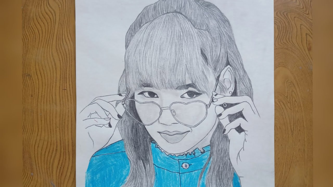 Drawing BLACKPINK- Lisa |How to draw Lisa |How to draw lisa step by step easy |Lisa Sketch |리사