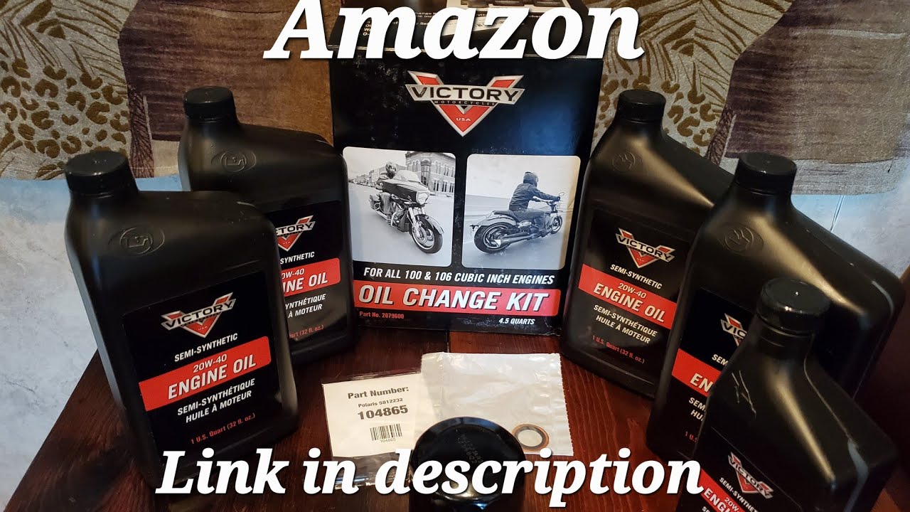 Victory Oil Change Kit 👍 changing oil on a Cross Country