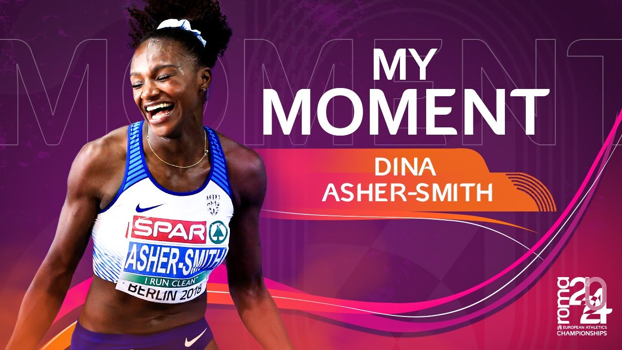 Sprint treble in Berlin 2018! My Moment ✨ featuring 🇬🇧 Dina Asher-Smith