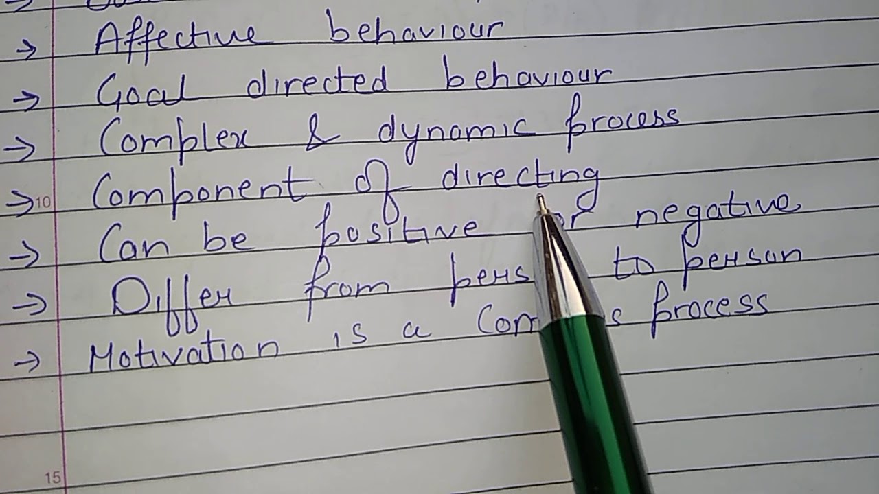 Meaning of motivation and features/nature of motivation