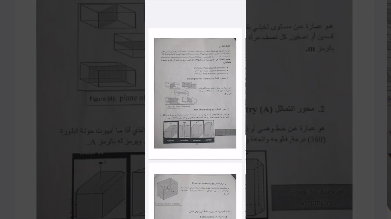 بلورات عملي /التماثل البلوري
