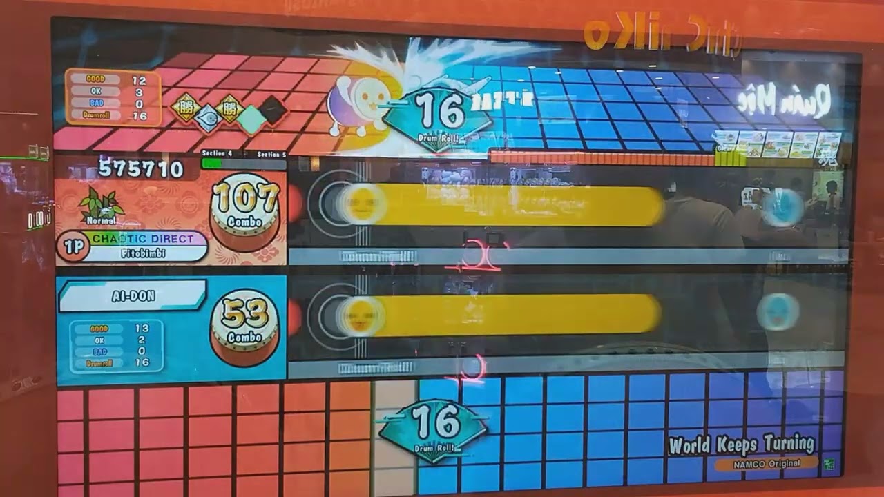 Taiko no Tatsujin(太鼓の達人)-World Keeps Turning Normal(AI Battle)