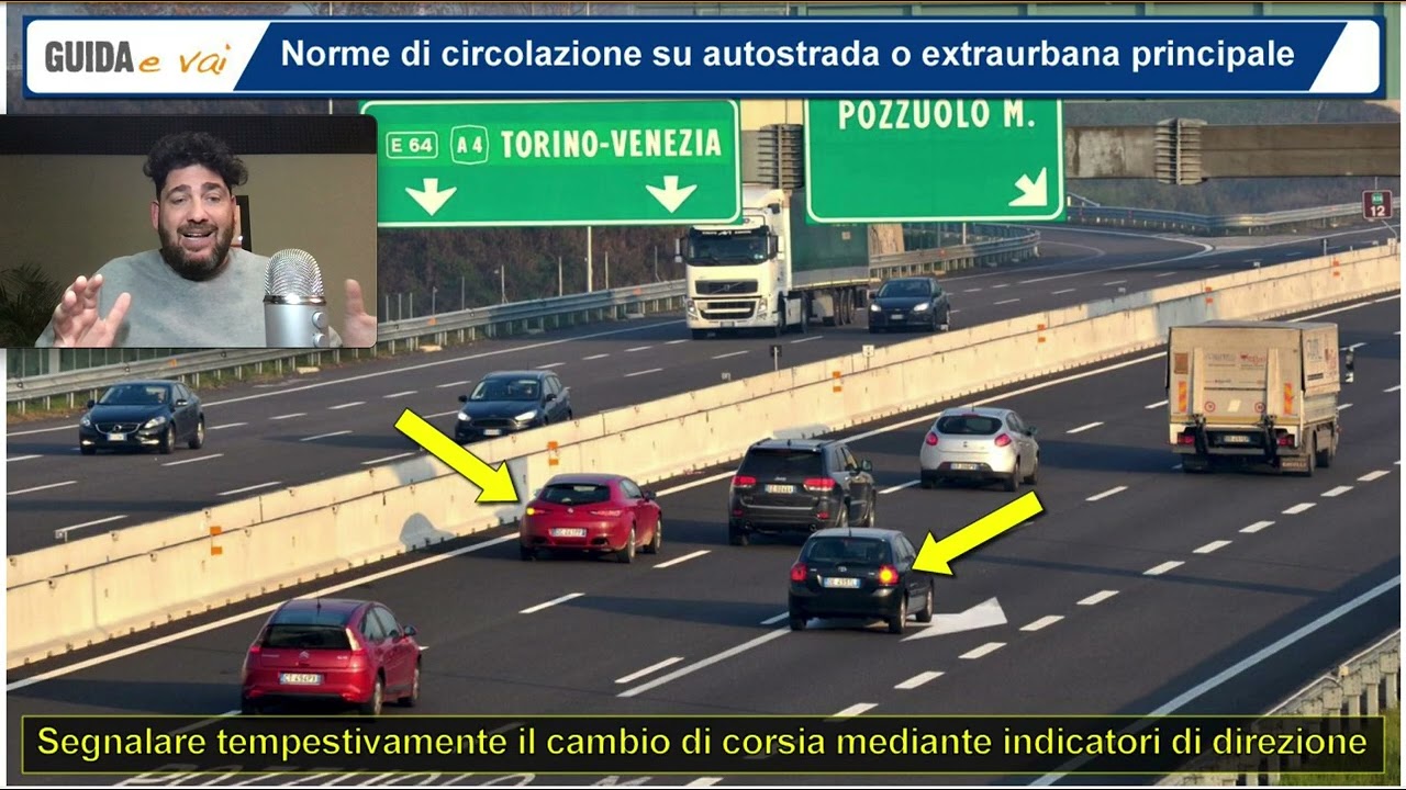 Traffic regulations on motorways and main extra-urban roads