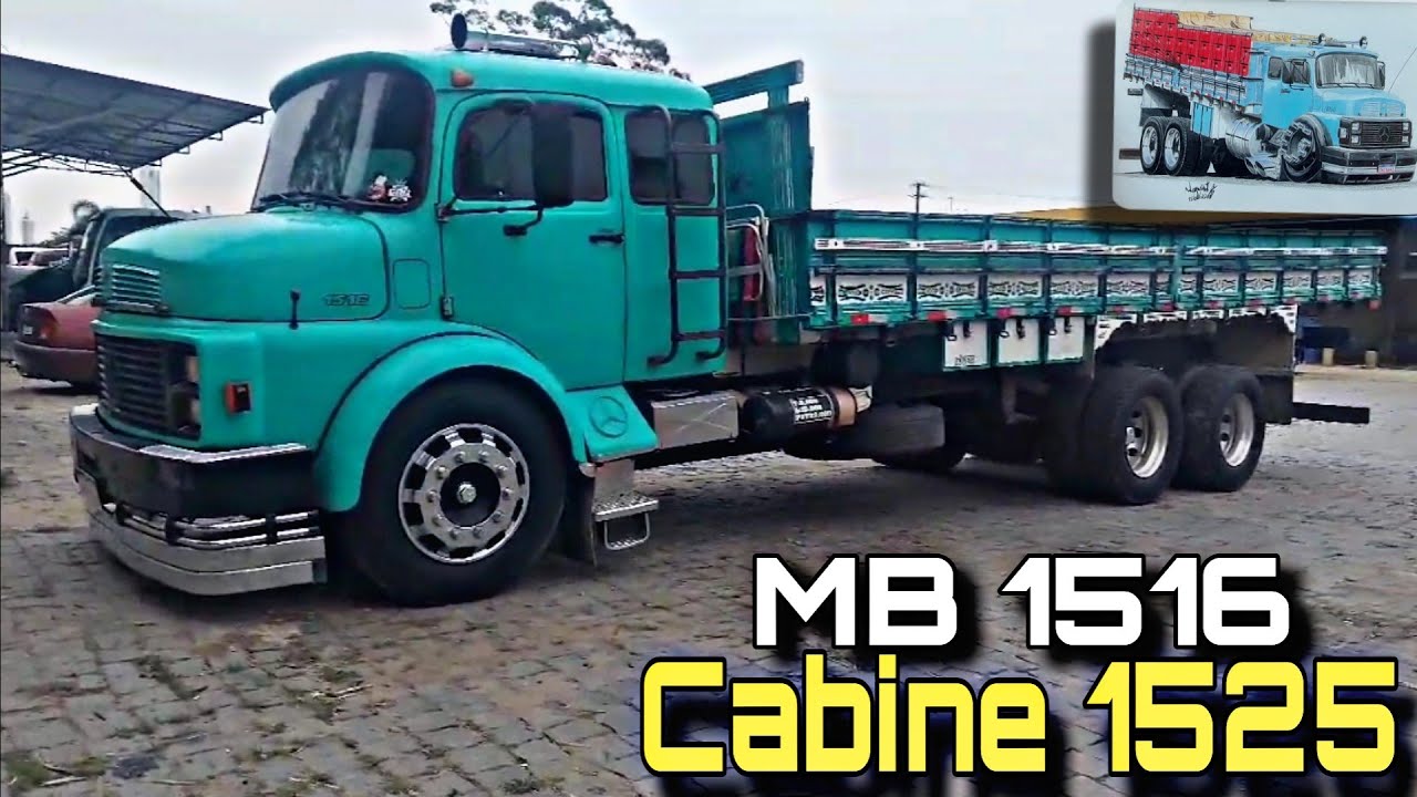 TRANSFORMAÇÃO DO MB 1516 COM CABINE DO 1525 E UMA MECÂNICA TOP