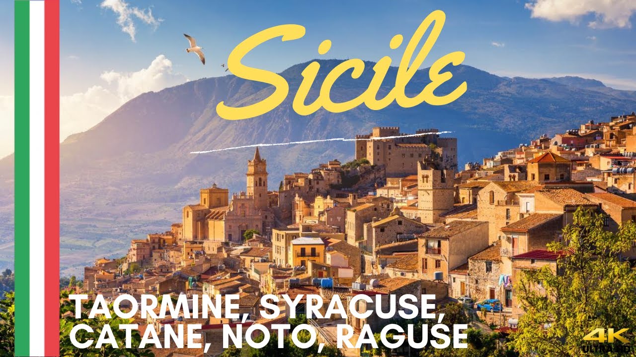Les merveilles de la Sicile orientale l Taormine, Catane, Noto, Syracuse, Noto, Raguse (4K) 🇮🇹☀️✈️🍕😀
