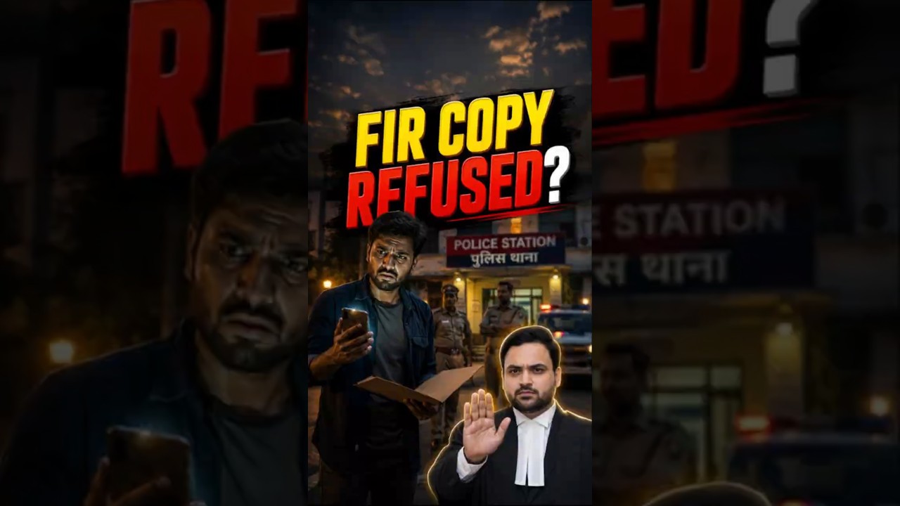 Can POLICE Refuse FIR Copy to Accused? #legalawareness