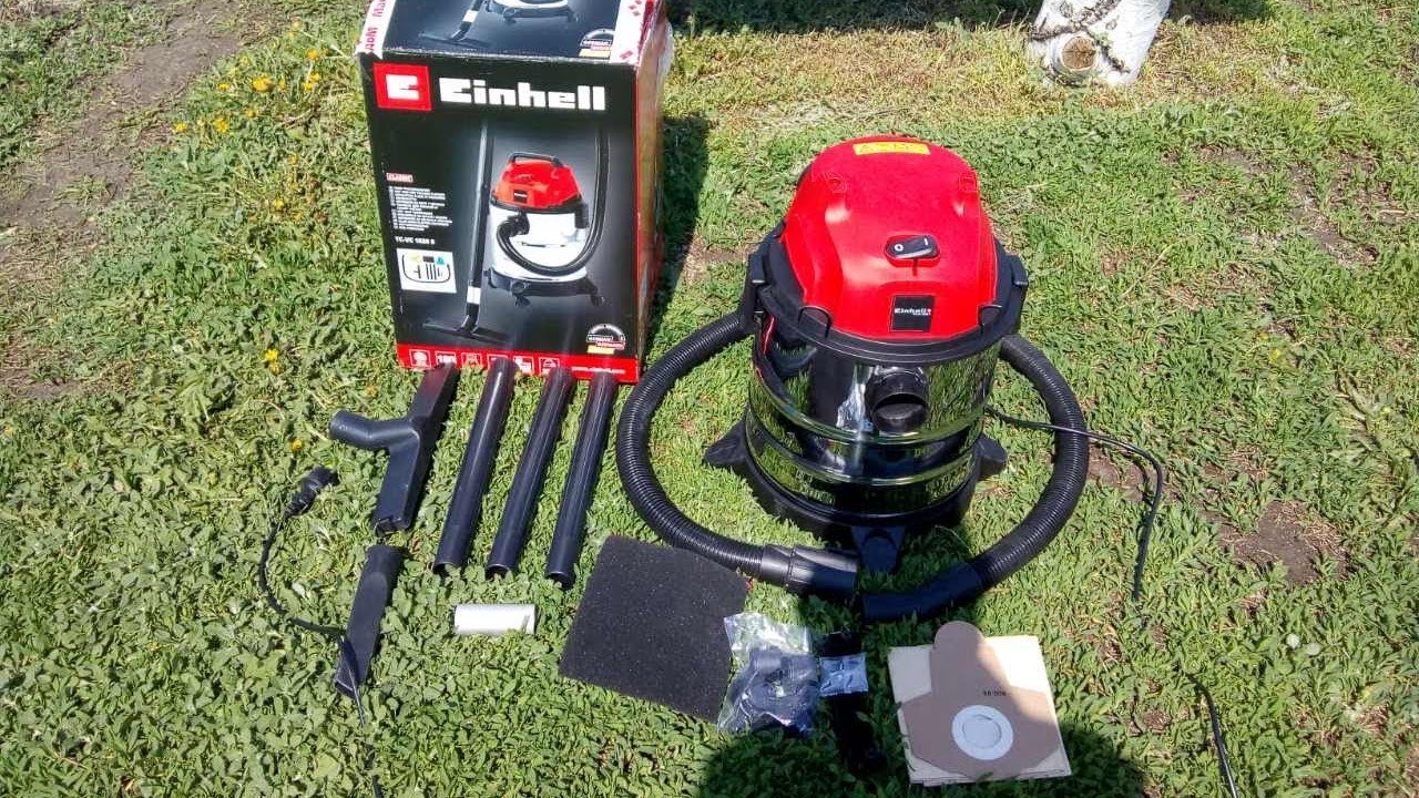 пылесос строительный EINHELL TC VC 1820 S 20л 1250Вт, распаковка и краткий обзор