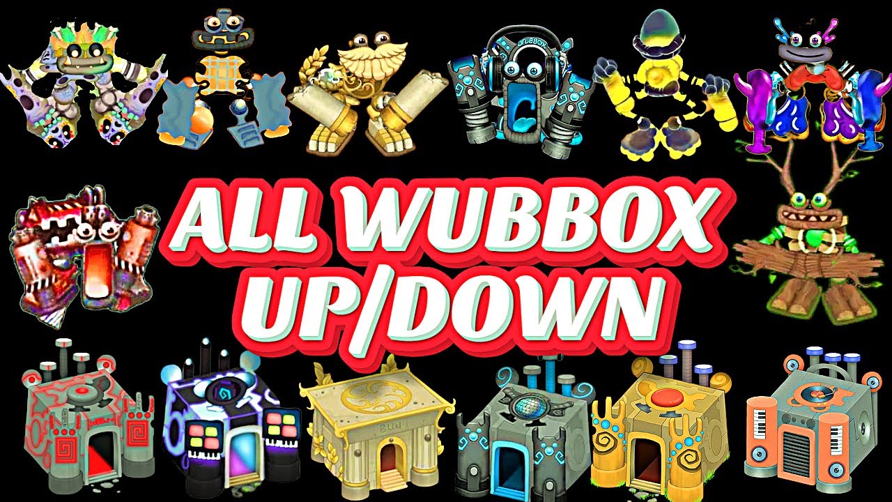 ALL WUBBOX👾 ALL EGGS AND BOXES UP/DOWN  WITH SOUNDS ALL ISLANDS  