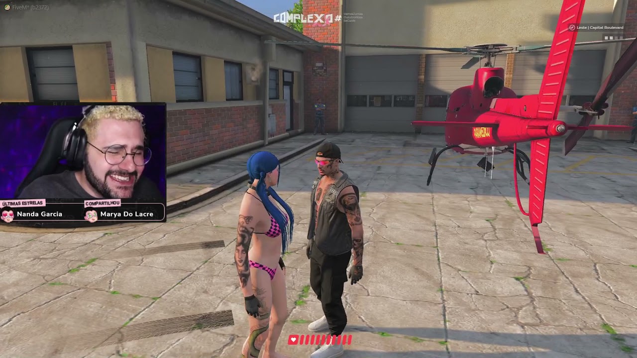 Batata se assusta sozinho e tem crise de riso! - Park Tiffany GTA RP