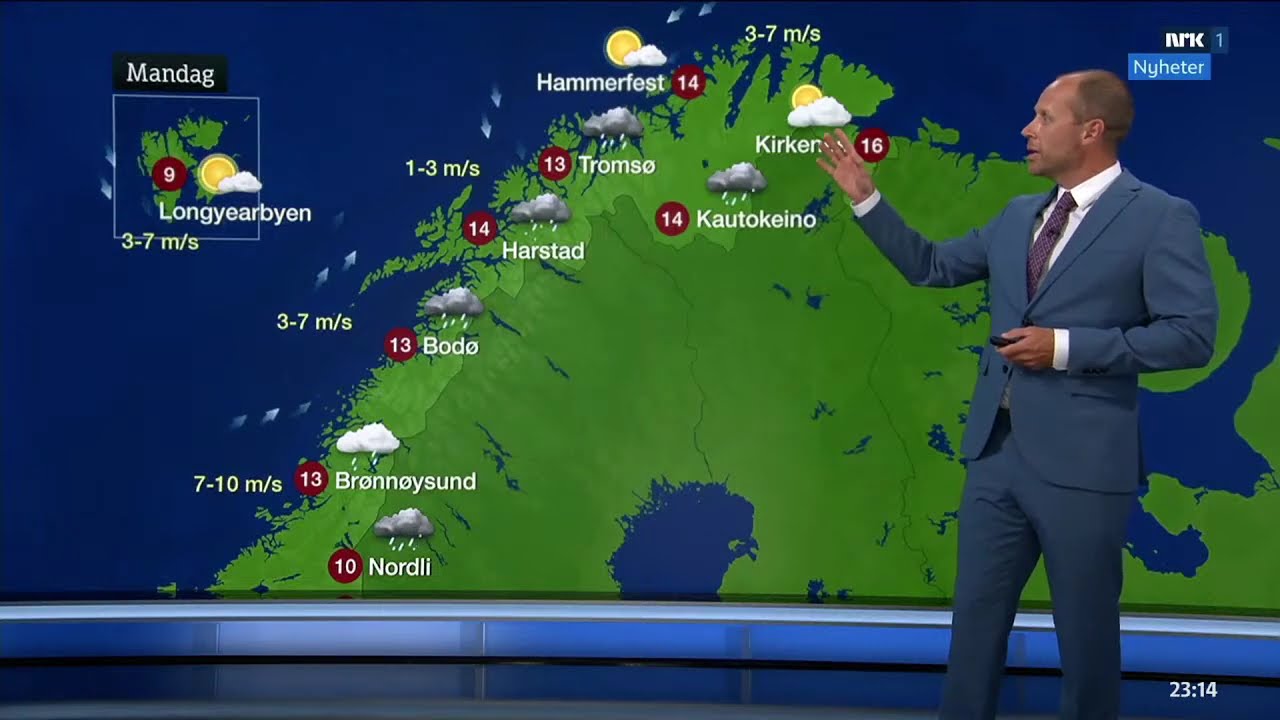 YR V&aelig;ret 2. august 2026 | NRK TV