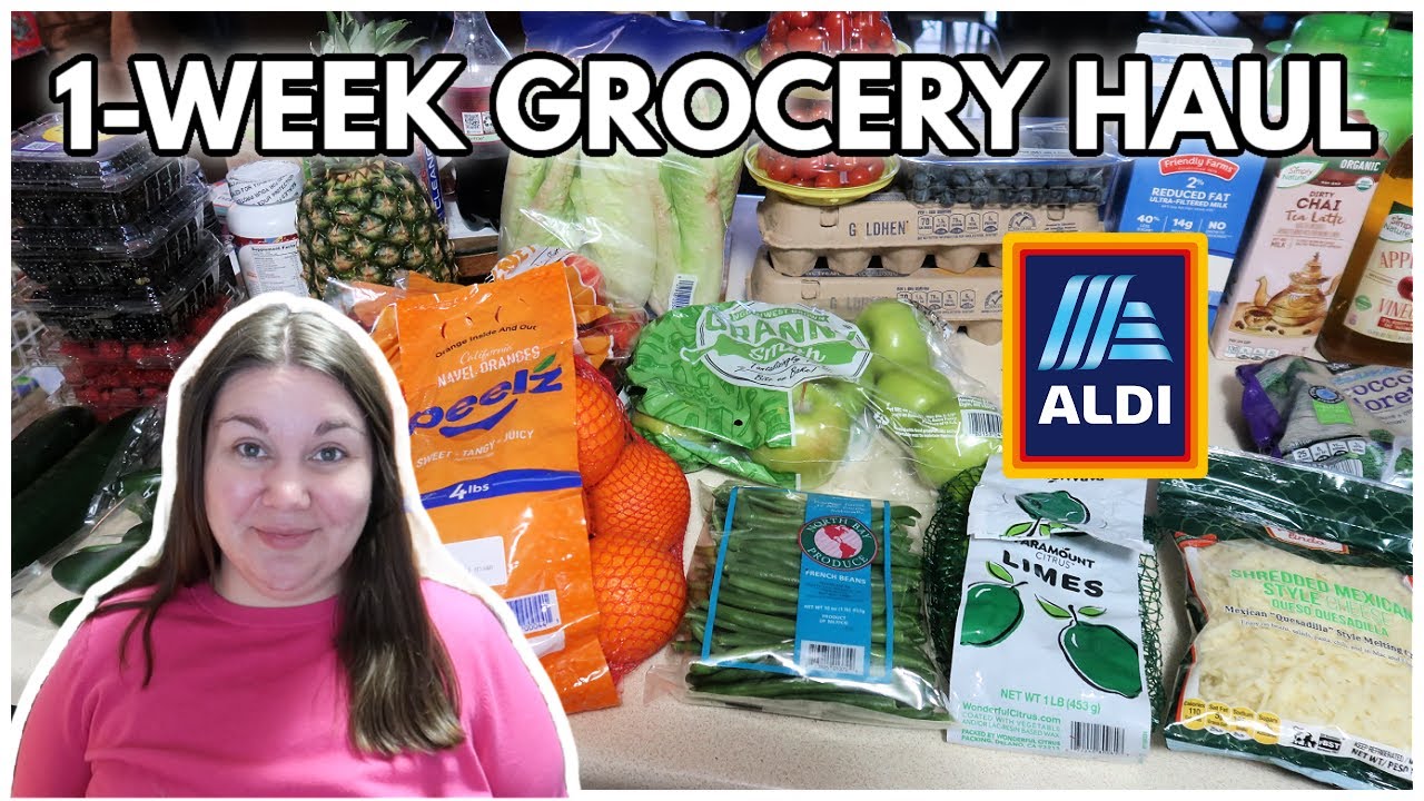 Покупка продуктов в Aldi на 1 неделю и план питания