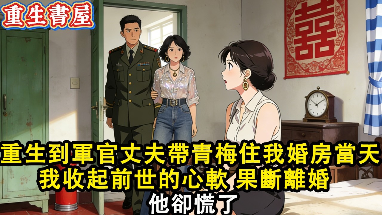 【重生爽文】我重生到軍官丈夫帶著青梅住進我婚房當天  我收起前世的心軟 果斷離婚 他卻慌了#小說 #重生 #爽文#動漫 #故事 #動畫
