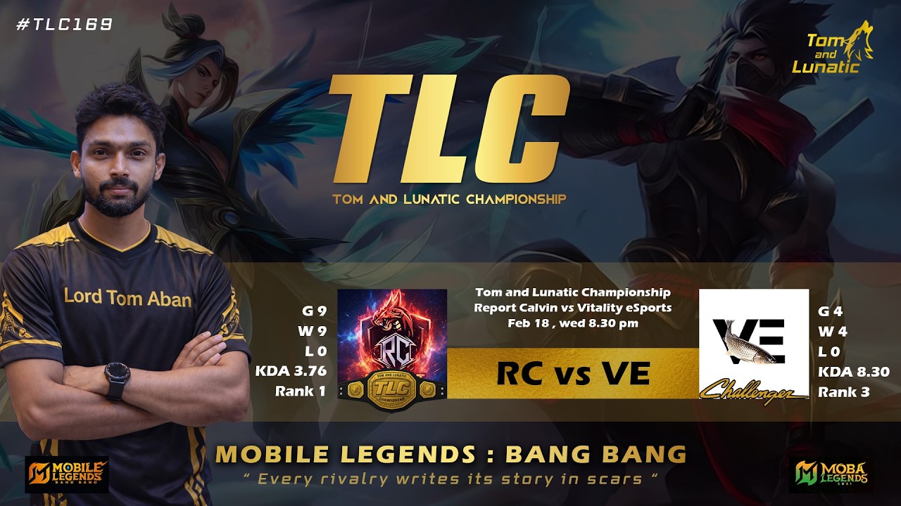 🛑Vitality eSports vs Report Calvin | TL Championship | TLC169 | MOBALegendsTamil