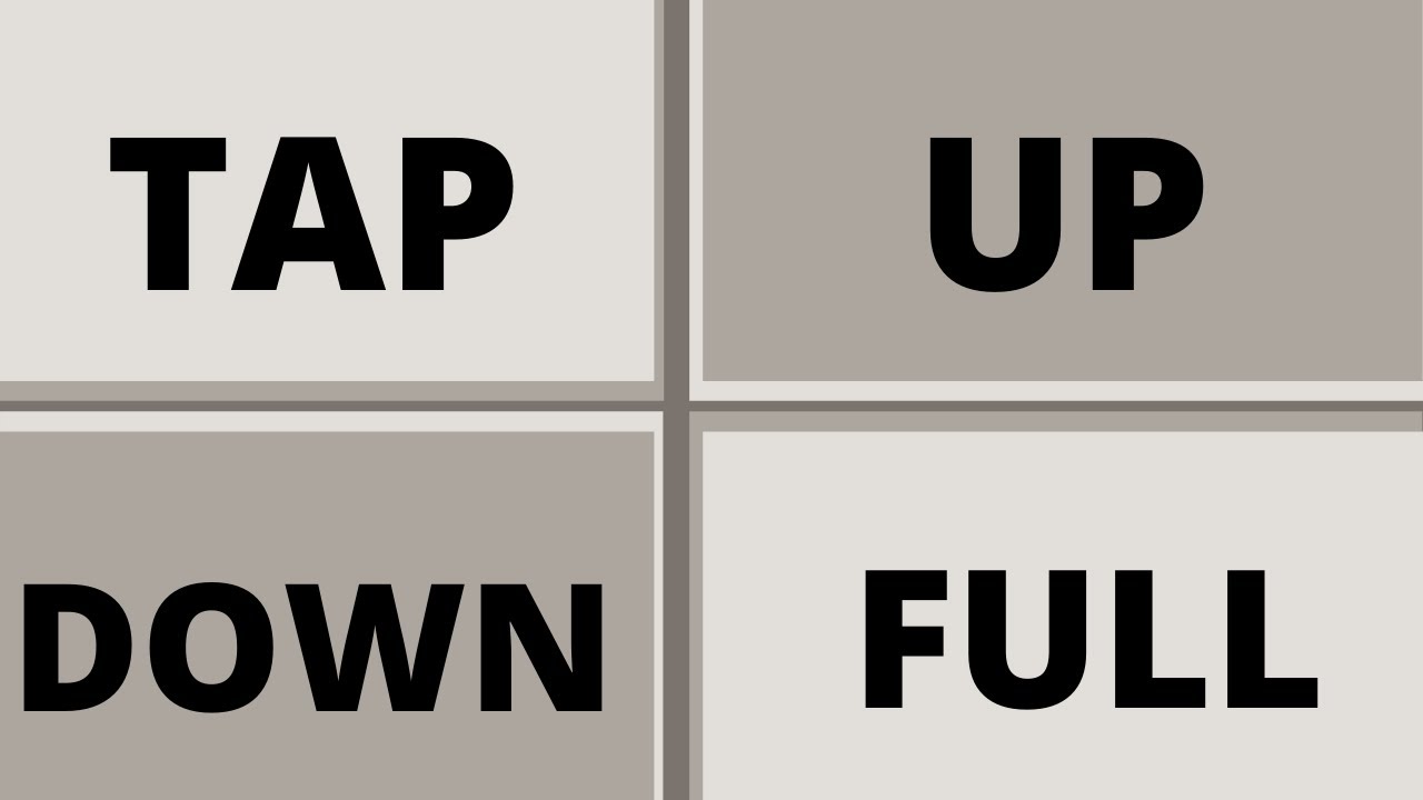 Golpes Fundamentales -- TAP/UP/DOWN/FULL Strokes.