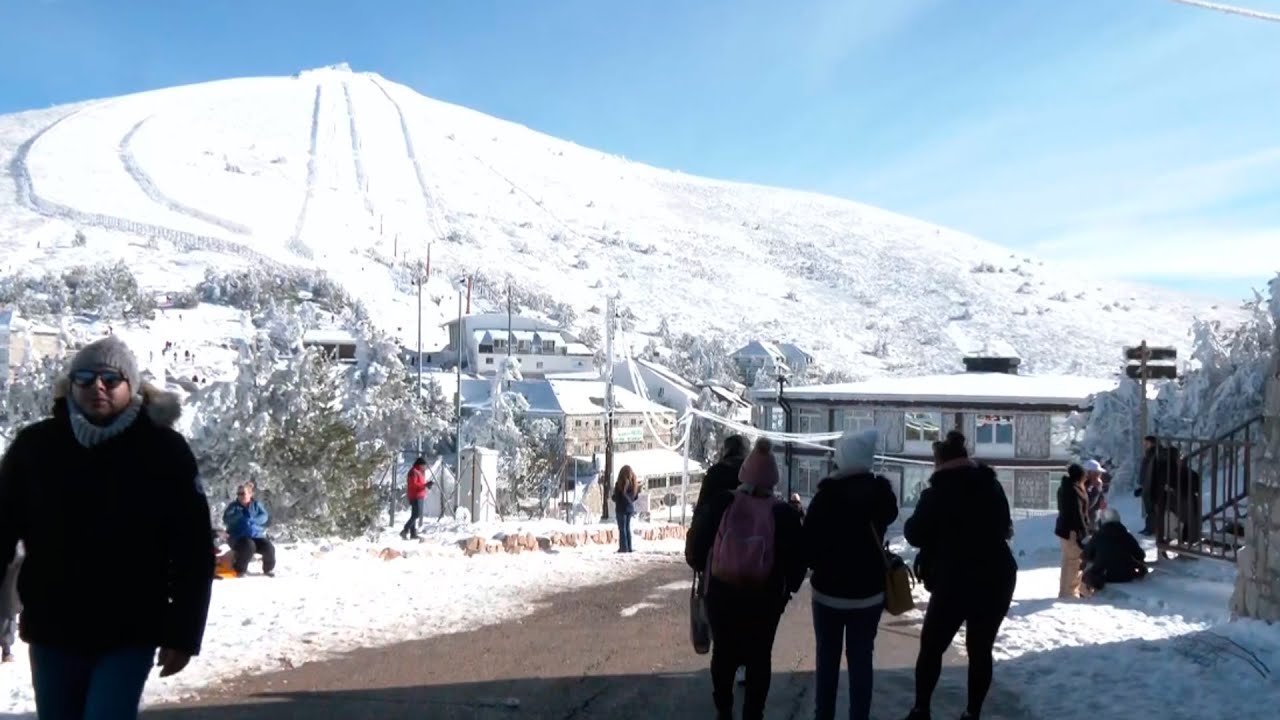 La primera nevada en la sierra de #madrid