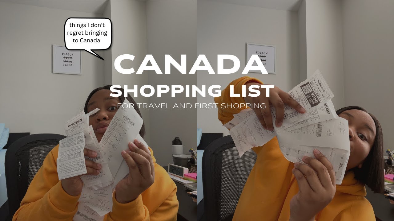 ESSENTIAL ITEMS TO BRING TO CANADA : International Student Edition | First Shopping List in Canada