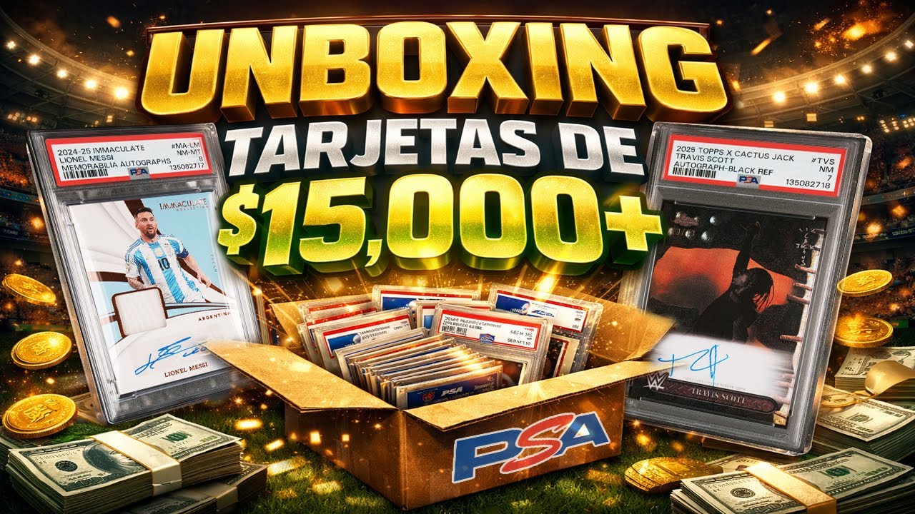 💰 UNBOXING PSA: TARJETAS de +$15,000 USD 😱🔥 | Costa Collection