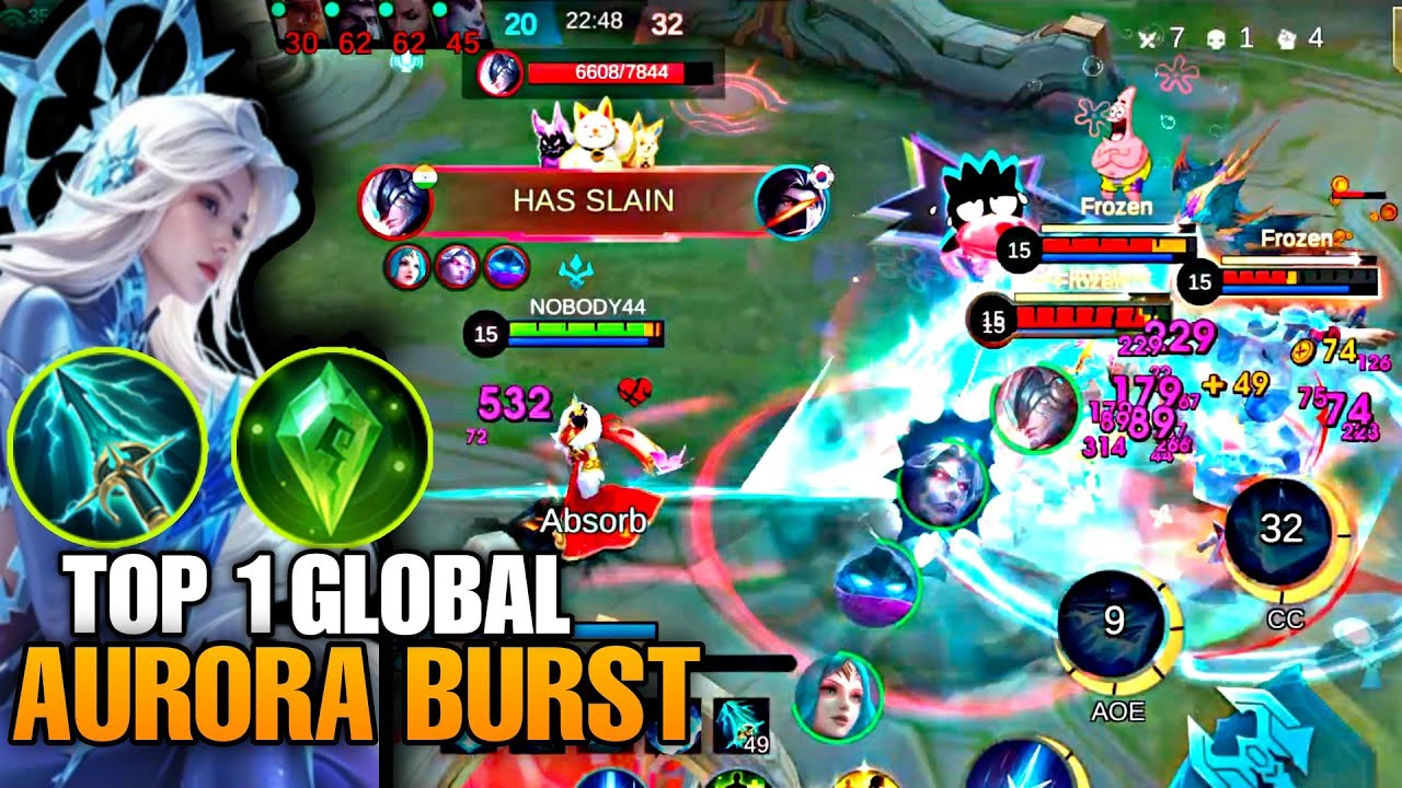 BEST BUILD FOR BURST I AURORA MVP GAMEPLAY I MOBA LEGEND I 
