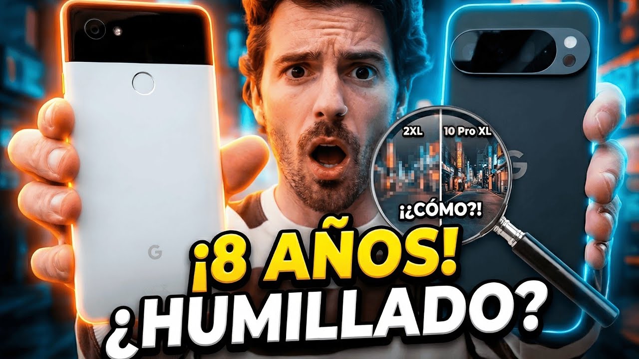 Pixel 10 Pro XL vs Pixel 2 XL: ¿Hemos ido hacia atrás? (8 años)