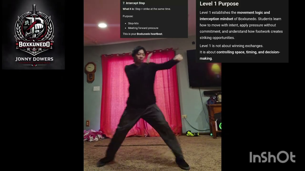 BoxKunEdo Level 1 Techniques  #boxkunedo #boxkunedotechnique  #jonnydowers #martialarts #goviral 