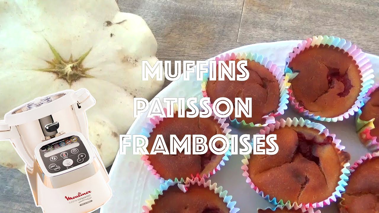 Recettes Companion  — Muffins d’automne au pâtisson et framboises (sans matière grasse)