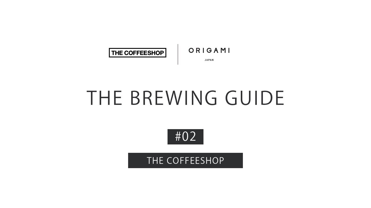 Brewing Recipe ORIGAMI with THE COFFEESHOP