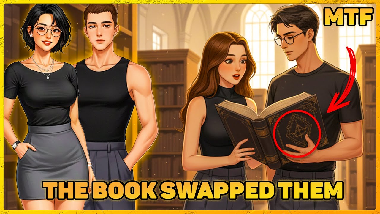 The Mysterious Book SWAPED THEM... | TG TF Transformation Story Animation (FROM BOY TO GIRL)